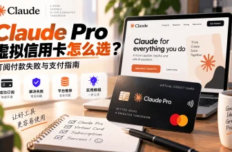 Claude Pro虚拟信用卡怎么选？订阅付款失败与支付指南