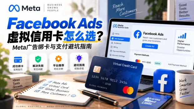 Facebook Ads虚拟信用卡怎么选？Meta广告绑卡与支付避坑指南