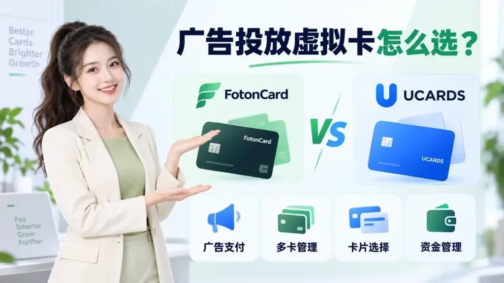 FotonCard和UCARDS广告支付选卡比较