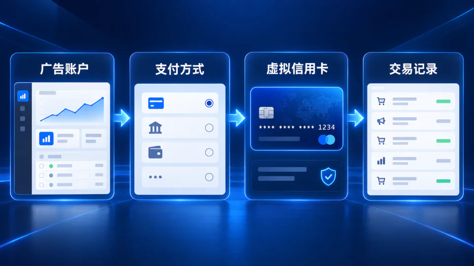 虚拟信用卡广告支付管理界面