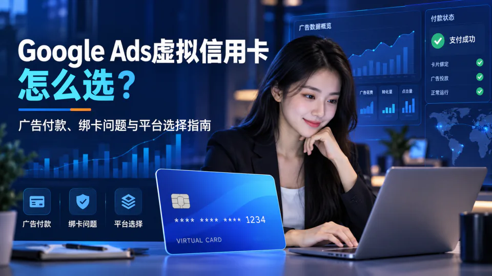 Google Ads虚拟信用卡怎么选？广告付款、绑卡问题与平台选择指南