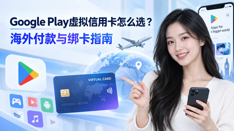 Google Play虚拟信用卡怎么选？海外Google Play付款与绑卡指南