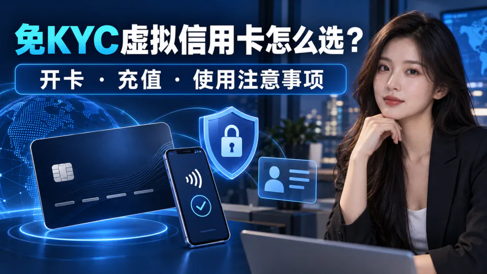 免KYC虚拟信用卡怎么选？免实名认证、开卡与使用注意事项