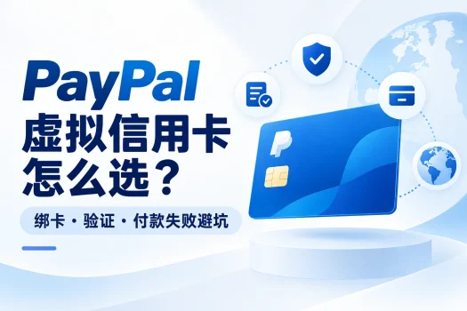 PayPal虚拟信用卡怎么选？绑卡、验证与付款失败避坑指南
