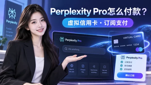 Perplexity Pro怎么付款？虚拟信用卡订阅与支付失败指南