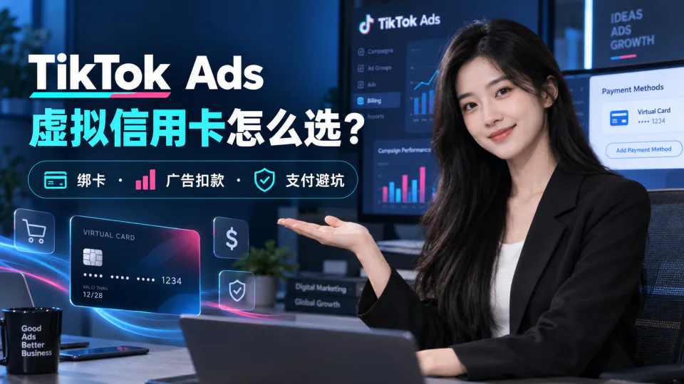 TikTok Ads虚拟信用卡怎么选？绑卡失败、广告扣款与支付避坑指南