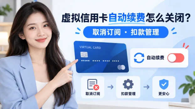 虚拟信用卡自动续费怎么关闭？订阅扣款与取消续订指南