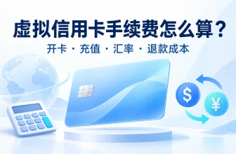 虚拟信用卡手续费怎么算？开卡、充值、汇率与退款成本指南
