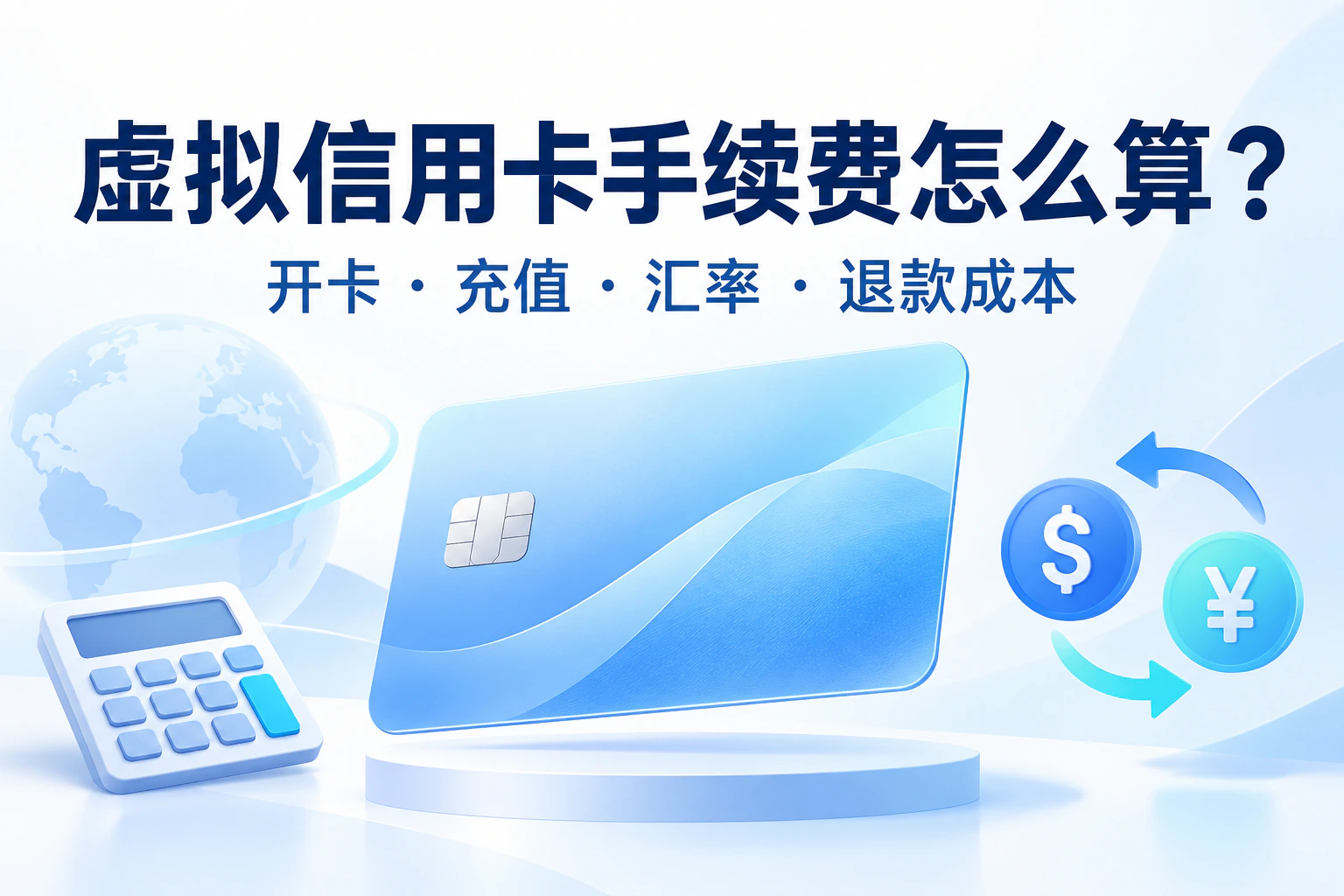 虚拟信用卡手续费怎么算?开卡、充值、汇率与退款成本指南