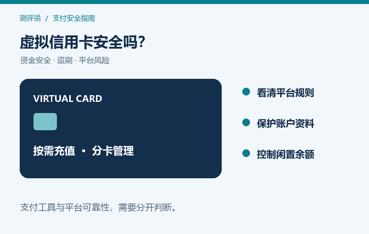 虚拟信用卡安全性与常见风险指南