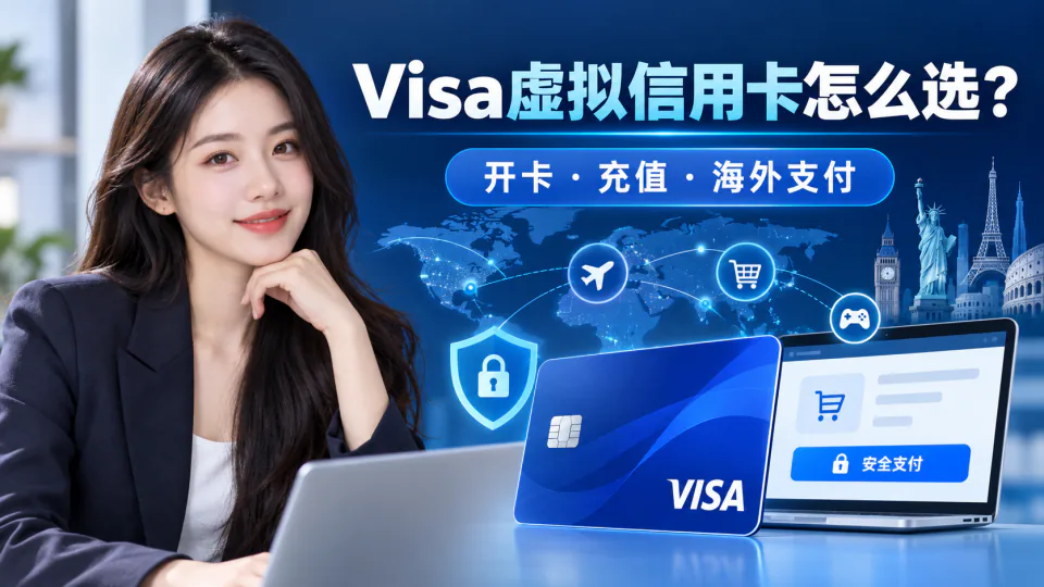 Visa虚拟信用卡怎么选？开卡、充值与海外支付指南