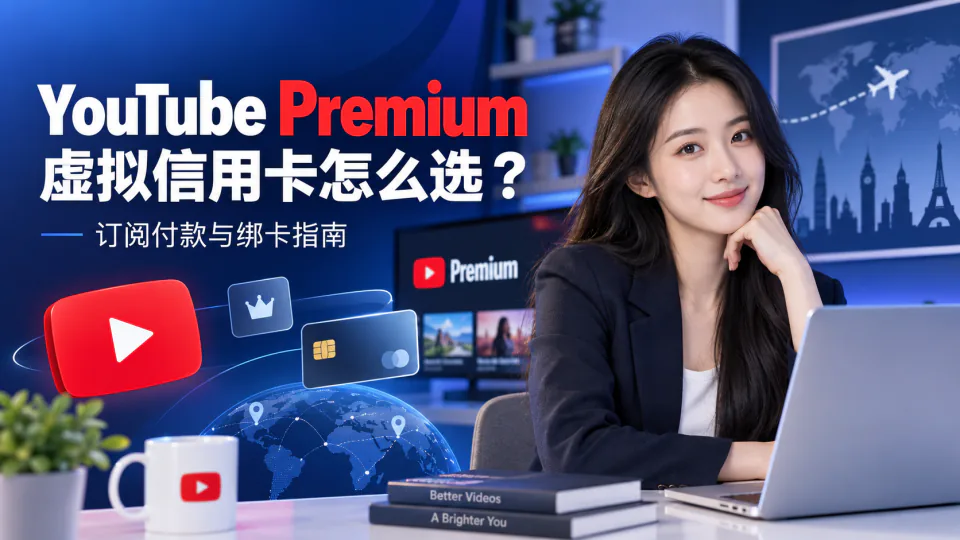 YouTube Premium虚拟信用卡怎么选？订阅付款与绑卡指南