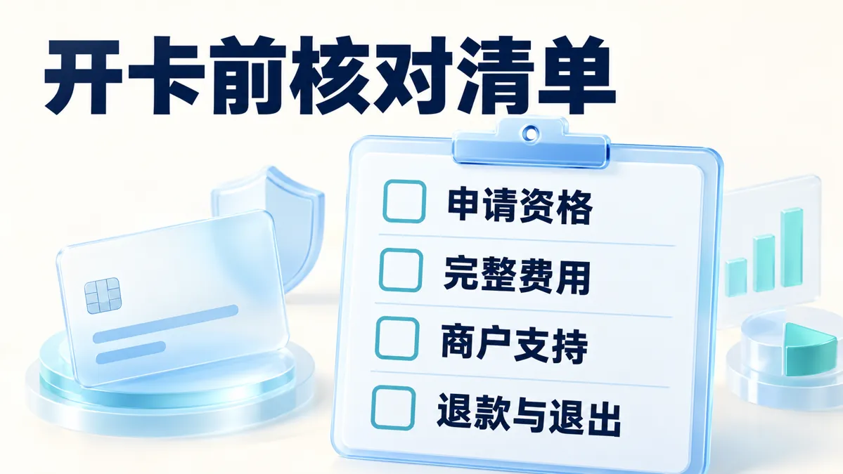 虚拟信用卡开卡前核对申请资格、完整费用、商户支持以及退款与退出规则