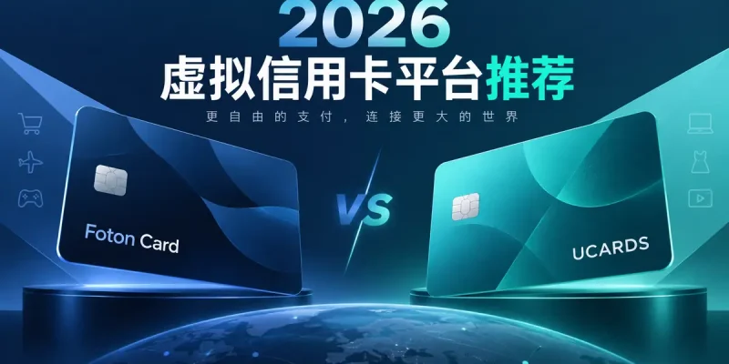 2026年虚拟信用卡哪个好？Foton Card、UCARDS实测与5个平台对比