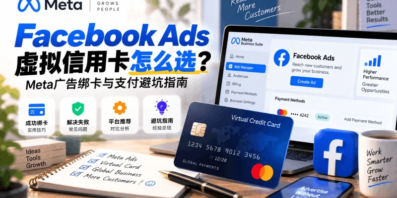 Facebook Ads虚拟信用卡怎么选？Meta广告绑卡与支付避坑指南