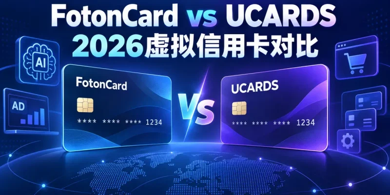 FotonCard和UCARDS哪个好？费用、广告支付与多卡管理对比